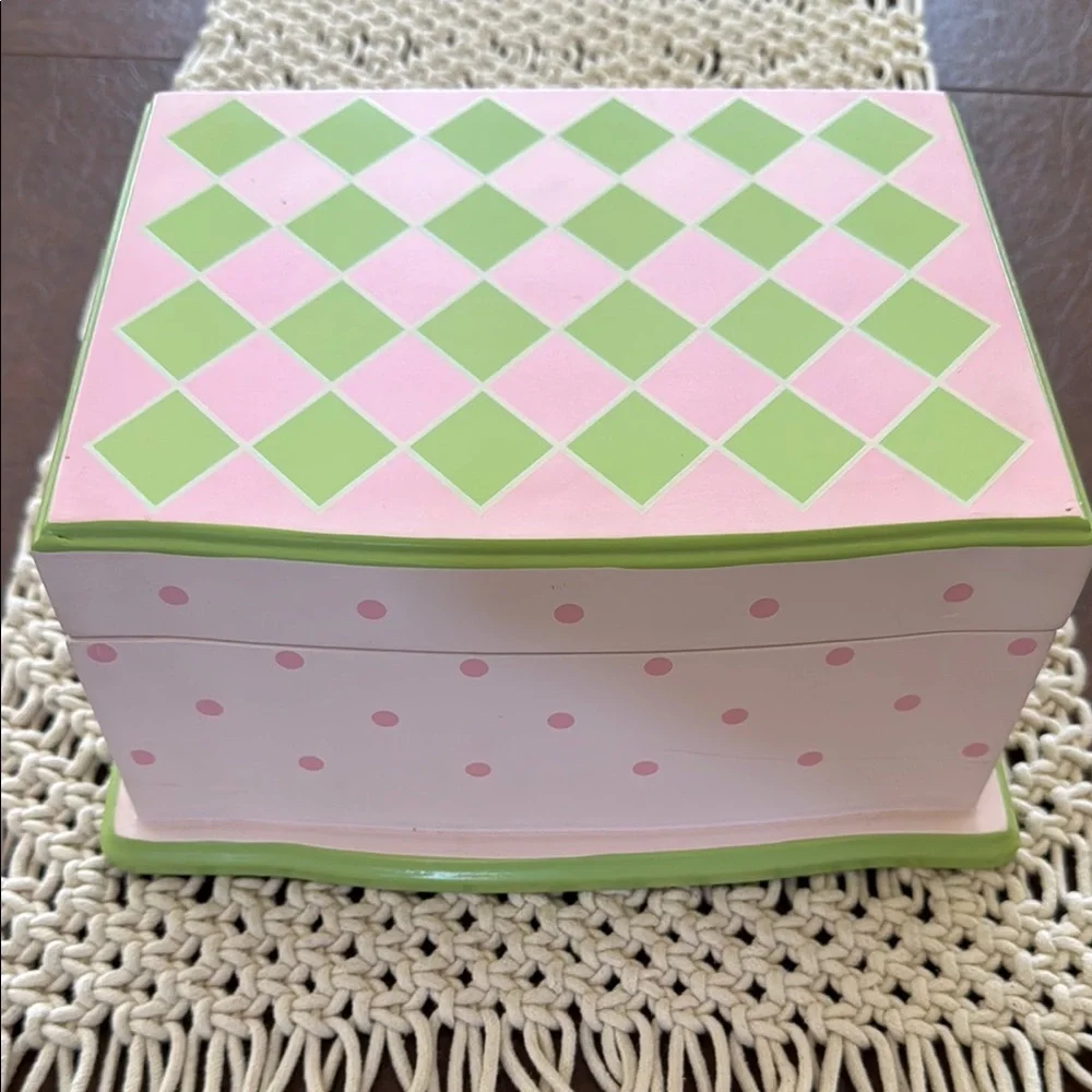 Pink Jewelry Box with Mirror